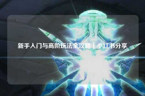 新手入门与高阶玩法全攻略｜小红书分享
