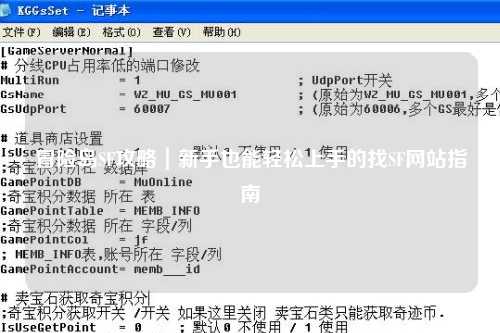 冒险岛SF攻略｜新手也能轻松上手的找SF网站指南