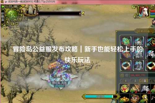 冒险岛公益服发布攻略|新手也能轻松上手的快乐玩法